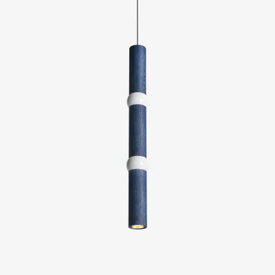 Nordic Nest Oblure Lightbone pendant lamp Large 83.6 cm blue oak