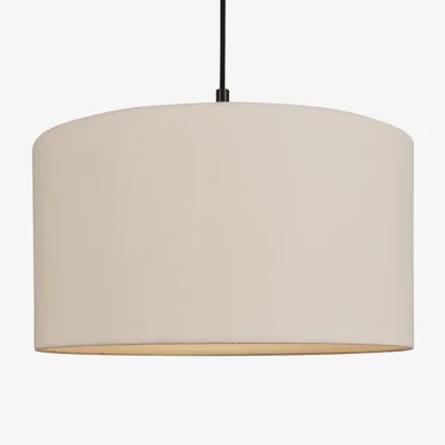 Nordic Nest Belid Soft pendant lamp Ø40 cm Linen white-metallic bronze Ø44 cm