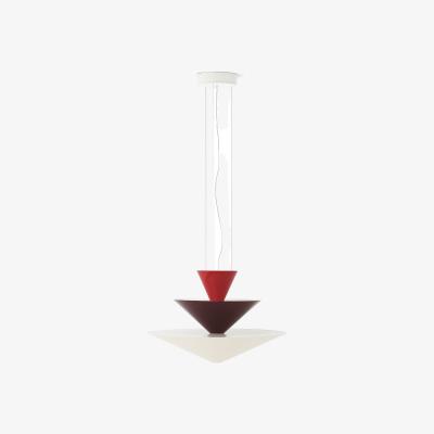 Nordic Nest &Tradition Gio LN14 pendant lamp Ø60 cm Vermilion red-d. burgundy-ecru
