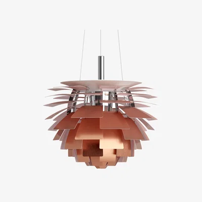 Nordic Nest Louis Poulsen PH Artichoke pendant lamp E27 55 m cord Copper Ø72 cm