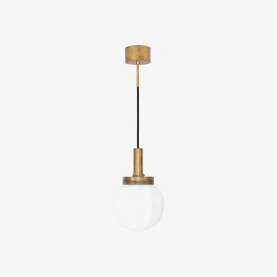 Nordic Nest Konsthantverk Klyfta pendant Ø25 cm Raw brass-opal