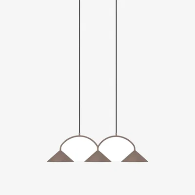 Nordic Nest Globen Lighting Curve pendant lamp 3 Mocha