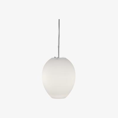 Nordic Nest Bsweden Egg pendant lamp White/stainless steel opal glass