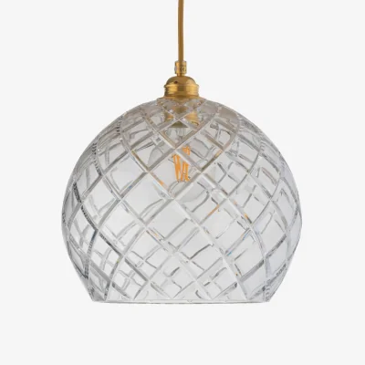 Nordic Nest EBB & FLOW Rowan pendant lamp L Ø 28 cm Crystal large check