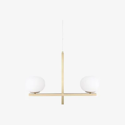 Nordic Nest Globen Lighting Gemini pendant 87 cm Brass
