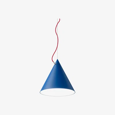 Nordic Nest Noon Castor pendant 40 cm Clear blue-red-silver