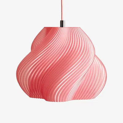 Nordic Nest Crème Atelier Soft Serve pendant Peach sorbet-brass 01 20 cm