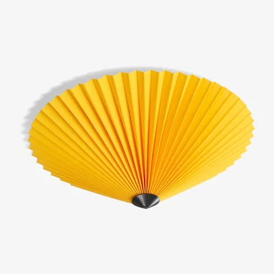 Nordic Nest Matin flush mount ceiling lamp Ø38 cm Yellow shade