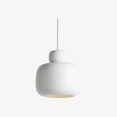 Nordic Nest Woud Stone ceiling lamp small white