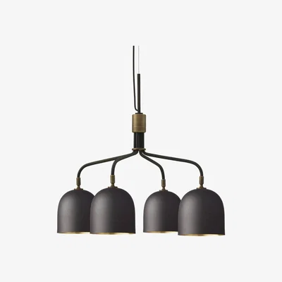 Nordic Nest Gubi Howard chandelier 4 short arms Gunmetal