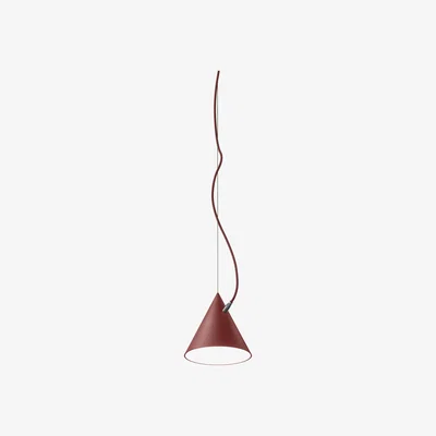 Nordic Nest Noon Castor pendant 20 cm Bordeaux red-dark red-brass
