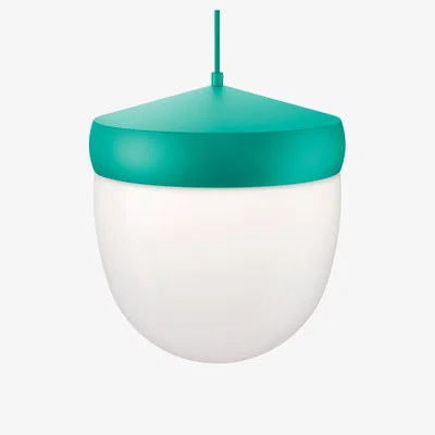 Nordic Nest Noon Pan pendant frosted 30 cm Turquoise-turquoise