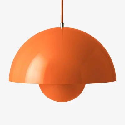 Nordic Nest &Tradition Flowerpot VP7 pendant lamp Zesty orange