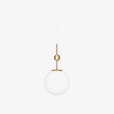 Nordic Nest Astrid pendant lamp mini Ø20 cm Brushed brass-white