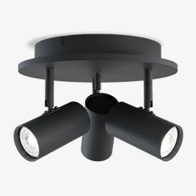 Nordic Nest Belid Tyson 3-spotlight Ø25 cm Black