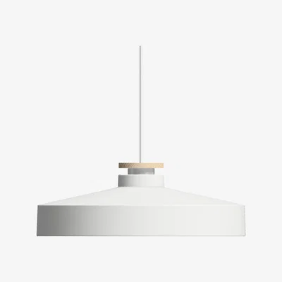 Nordic Nest Street pendant lamp L Matte white