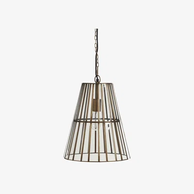 OKA OKA, Icarus Pendant Lamp - Antique Brass, Pendant Lights, Glass/Steel, Plain