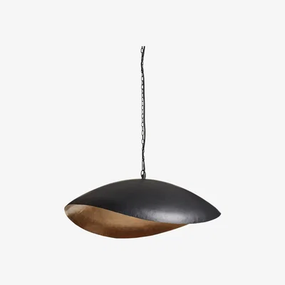 OKA Ostra Pendant Lamp - Black/Brass