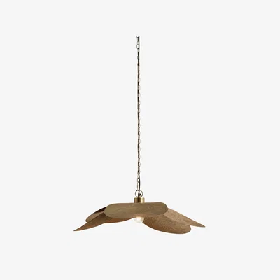 OKA OKA, Florie Iron Pendant Light - Antique Brass, Ceiling Light