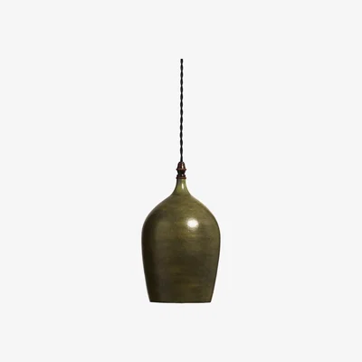 OKA OKA, Paiva Pendant Lamp - Antique Green, Pendant Lights, Iron