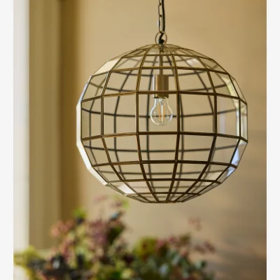 OKA OKA, Rennell Pendant Lamp - Antique Brass, Ceiling Light