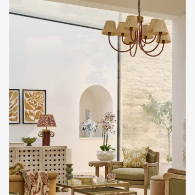 OKA OKA, Rutila Chandelier - Earthy Red, Ceiling Light