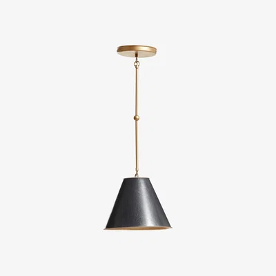 OKA OKA, Benedict Pendant Lamp - Petrol, Pendant Lights, Polyester/Silk