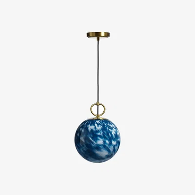 OKA OKA, Nimbus Pendant Lamp - Blue/White, Pendant Lights, Glass