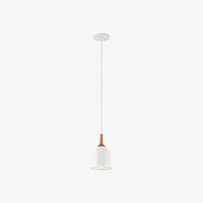 Olivia's Elstead Danika 1 Light Pendant White / Small