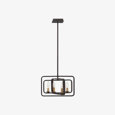 Olivia's Elstead Quentin 4 Light Pendant Buckeye Bronze Style A