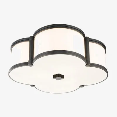 Olivia's Hudson Valley Lighting Chandler Steel 3 Light Flush Mount
