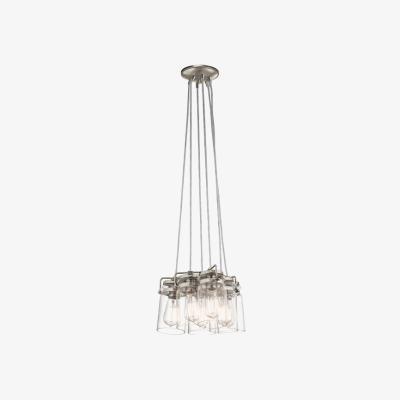 Olivia's Elstead Brinley 6 Light Pendant Brushed Nickel