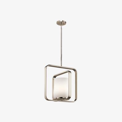 Olivia's Elstead City Loft 1 Light Pendant Polished Nickel / Large