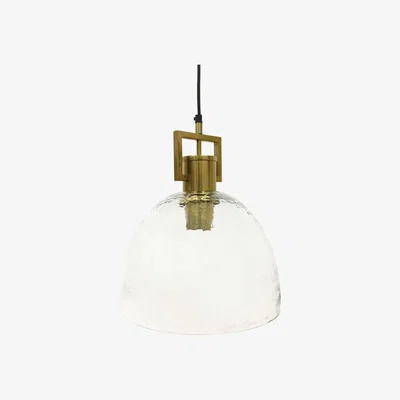 Olivia's Libra Congleton Single Glass Frame Pendant Metallic Champagne / Small