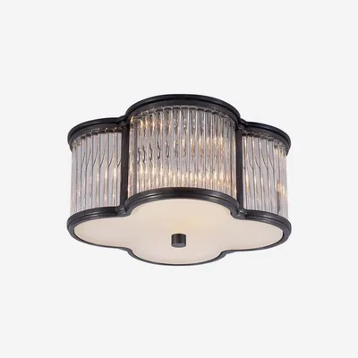 Olivia's Andrew Martin Basil Ceiling Light Large Gunmetal