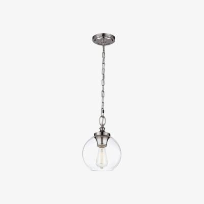 Olivia's Elstead Tabby 1 Light Pendant Polished Nickel