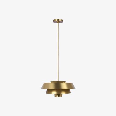 Olivia's Elstead Brisbin 1 Light Pendant Burnished Brass