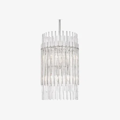 Olivia's Hudson Valley Lighting Wallis Steel 8 Light Pendant (6315-PN-CE)