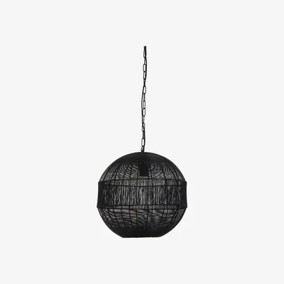 Olivia's Light & Living Pilka Pendant Matt Black / Large