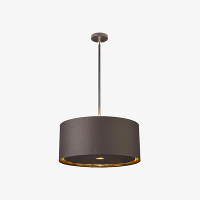 Olivia's Elstead Balance 1 Light Pendant Brown and Polished Brass