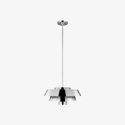 Olivia's Elstead Brisbin 1 Light Pendant Polished Nickel