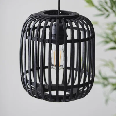 Olivia's Gallery Interiors Martha Pendant Light in Dark Bamboo - 1 light | Outlet