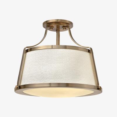 Olivia's Elstead Charlotte 3 Light Ceiling Light Brushed Caramel