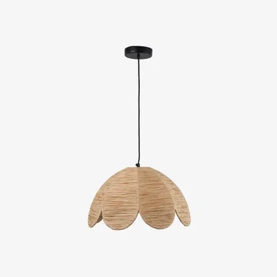 Olivia's Olivia's Ember Scalloped Raffia Pendant in Natural