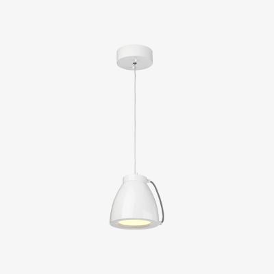 Olivia's Elstead Europa 1 Light Pendant White Painted / Small