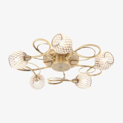 Olivia's Gallery Direct Aherne 5 Ceiling Light Antique Brass