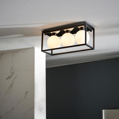 Olivia's Olivia's Bethany 3 Ceiling Light in Black