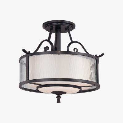 Olivia's Elstead Adonis 3 Light Ceiling Light Dark Cherry