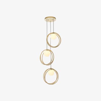 Olivia's Olivia's Meredith Gold And Opal Glass Multi Pendant Light