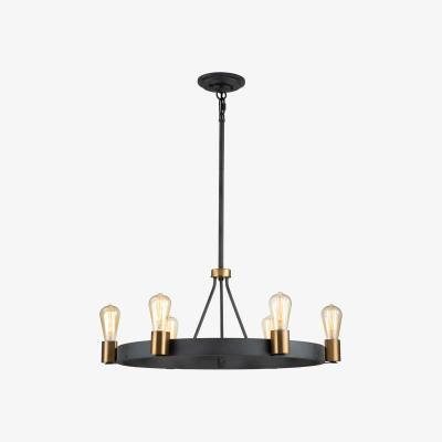 Olivia's Quintiesse Silas 6 Light Pendant SemiFlush